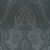 Nagyformátumú damaszt barokk díszítőminta sötétszürke antracit ezüst csillámló hatás tapéta