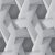 Mélységérzet felsőfokon - Háromdimenziós absztrakt geometrikus minta fehér szürke és antracit tónus tapéta