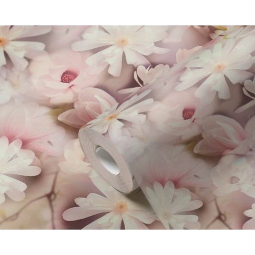 As-Creation PintWalls 38722-2 Natur Virágos álomszép akvarell festésű virágok rózsaszín lila sárga fehér tapéta