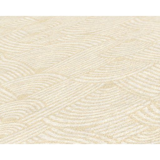 Art Deco játékos grafikai minta krém és bézs tónus tapéta