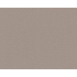   Textilhatású strukturált egyszínű minta barna/szürkésbarna tónus tapéta