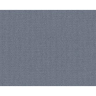   Textilhatású strukturált egyszínű minta kék/szürkéskék tónus tapéta