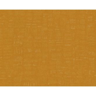   Finom textilstruktúrájú egyszínű minta erős sárga tónus tapéta