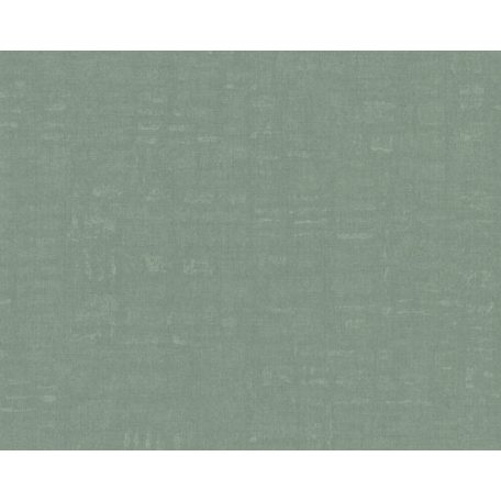 Finom textilstruktúrájú egyszínű minta zöld tónus tapéta