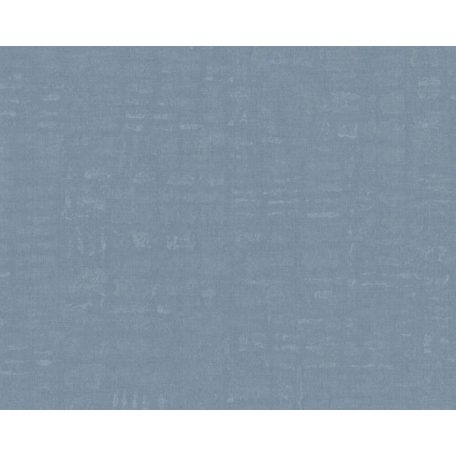 Finom textilstruktúrájú egyszínű minta kék tónus tapéta