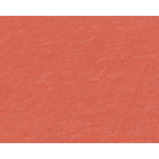 Finom textilstruktúrájú egyszínű minta piros/narancspiros tónus tapéta