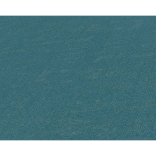 Finom textilstruktúrájú egyszínű minta petrol tónus tapéta