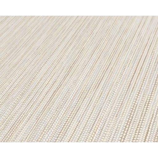 Texturált csíkos egyben durva szövetminta krém szürkésbézs és aramy tónus csillámló pontok tapéta