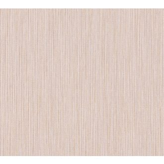   Texturált csíkos egyben durva szövetminta krémrózsaszín bézs szürke és aramy tónus csillámló pontok tapéta