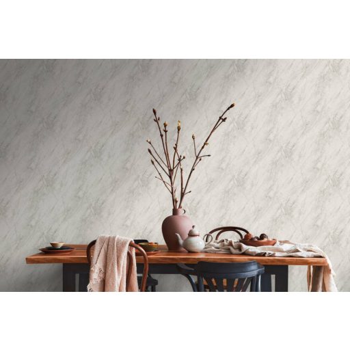 Művészi megjelenésű valósághű márványmintázat világosszürke és szürke tónusok finom fény tapéta