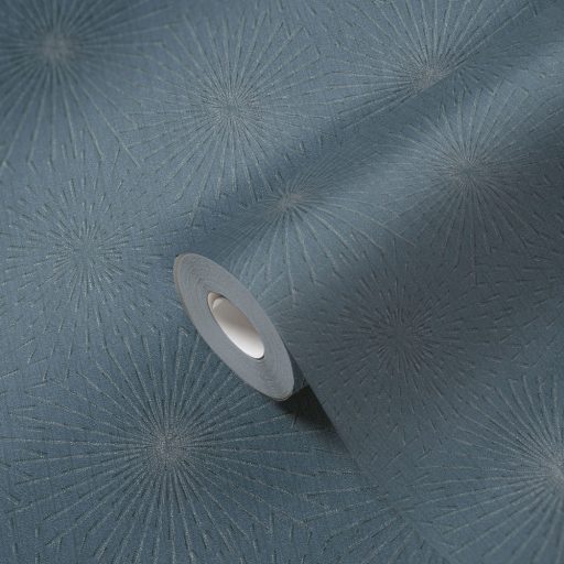 Valóságos tüzijáték - csillagokra emlékeztető absztrakt körminta kék ezüst finom mintafény tapéta