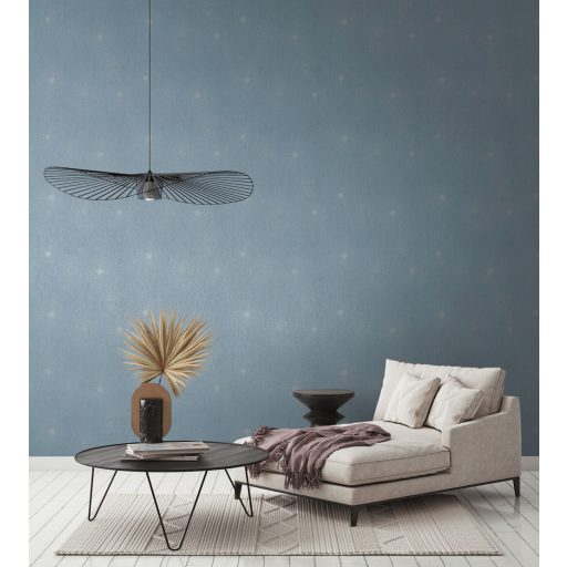 Valóságos tüzijáték - csillagokra emlékeztető absztrakt körminta kék ezüst finom mintafény tapéta