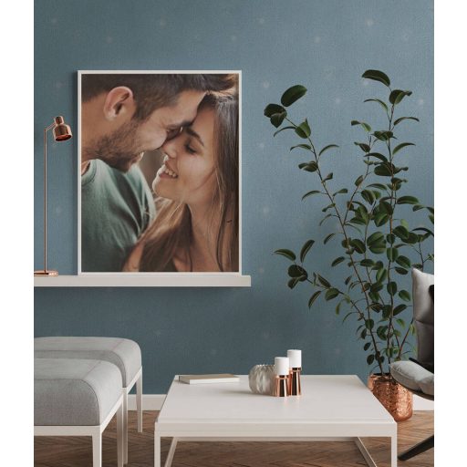 Valóságos tüzijáték - csillagokra emlékeztető absztrakt körminta kék ezüst finom mintafény tapéta