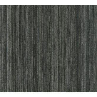   Textil hatású struktúrált finom vonalminta antracit arany finom mintafény tapéta