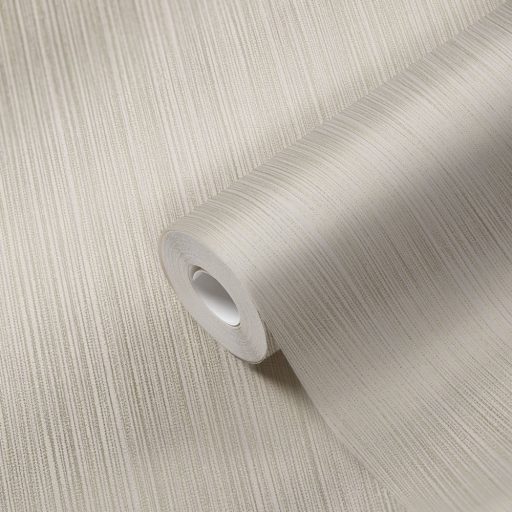 Textil hatású struktúrált finom vonalminta krémszürke és szürke tónus finom mintafény tapéta