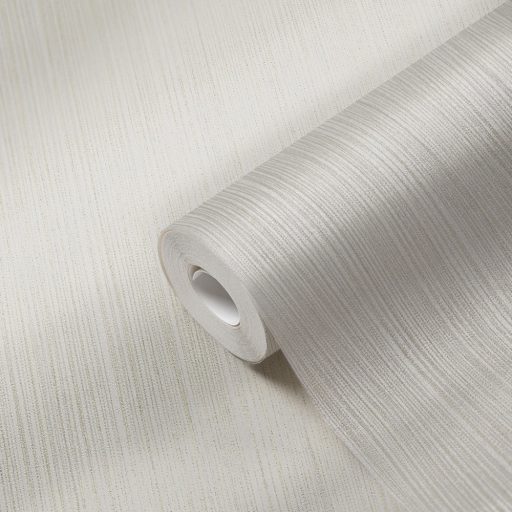 Textil hatású struktúrált finom vonalminta világosszürke ezüst finom mintafény tapéta