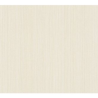   Textil hatású struktúrált finom vonalminta krémfehér arany finom mintafény tapéta