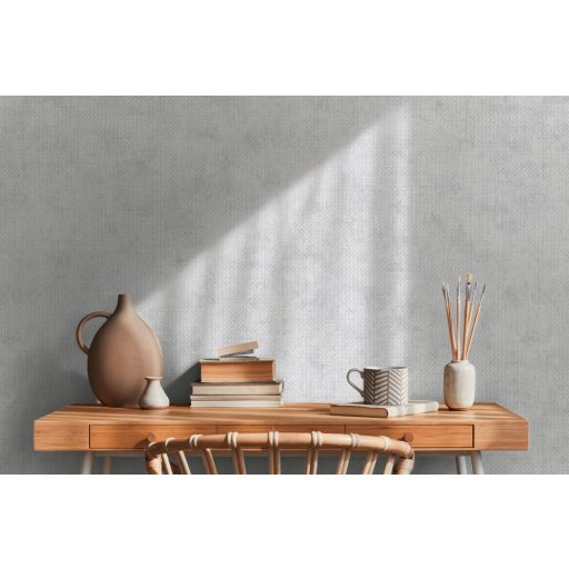 Apró rombuszok grafikus mintája szürke és ezüst tónusok enyhe mintafény tapéta