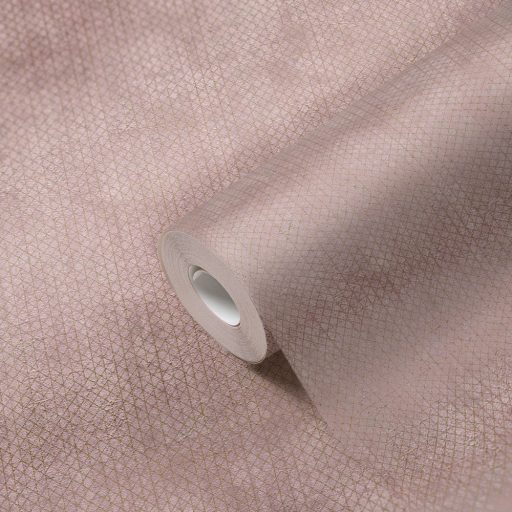 Apró rombuszok grafikus mintája antik rózsaszín tónusok arany enyhe mintafény tapéta