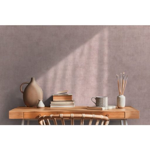 Apró rombuszok grafikus mintája antik rózsaszín tónusok arany enyhe mintafény tapéta