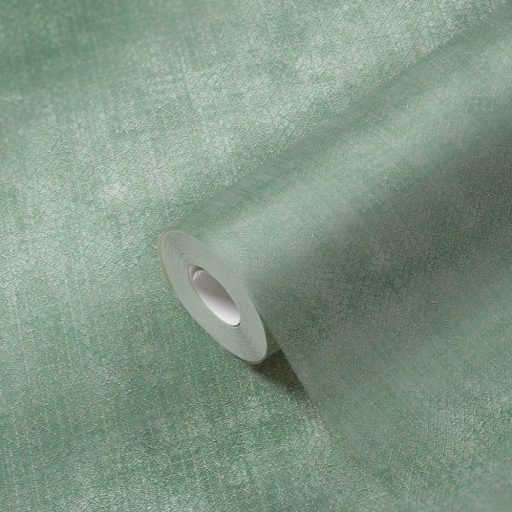 Apró rombuszok grafikus mintája zöld tónusok ezüst enyhe mintafény tapéta