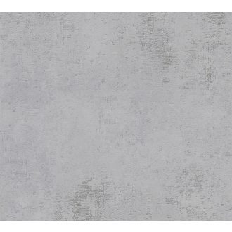   Strukturált koptatott vakolathatású minta szürke tónus ezüst fémes mintafény tapéta