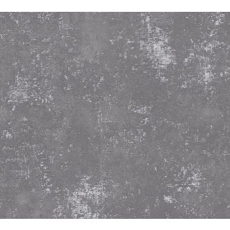   Strukturált koptatott vakolathatású minta szürke/sötétszürke tónus ezüst fémes mintafény tapéta