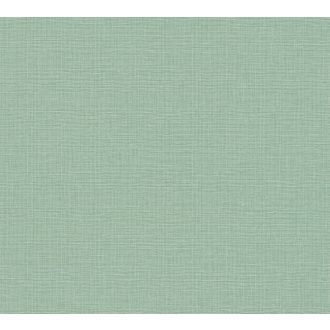   Természetes hatású textil struktúrájú minta zöld tónus tapéta