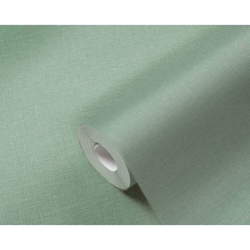 Természetes hatású textil struktúrájú minta zöld tónus tapéta