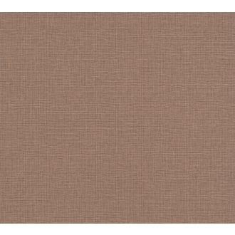   Természetes hatású textil struktúrájú minta barna/rézbarna tónus tapéta