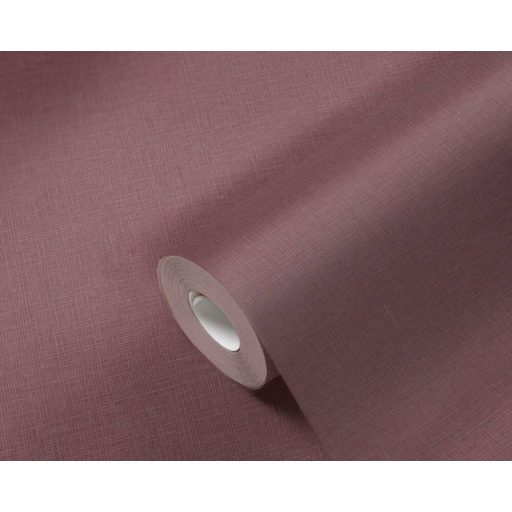 Természetes hatású textil struktúrájú minta bordó/barnás bordó tónus tapéta
