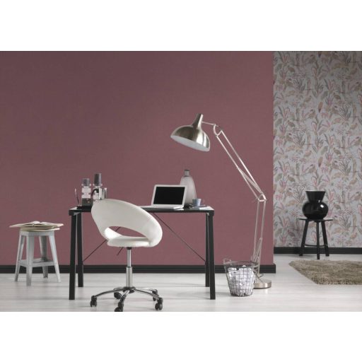 Természetes hatású textil struktúrájú minta bordó/barnás bordó tónus tapéta