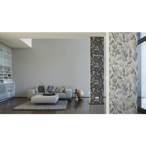 Finom textilhatású egyszínű struturált minta szürke/világosszürke tónus tapéta