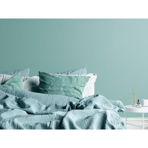 Finom textilhatású egyszínű struturált minta zöld/türkizzöld tónus tapéta