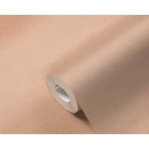 Elegancia és a természetes stílus ötvözete vászontextúrájú minta barackszín tónus tapéta