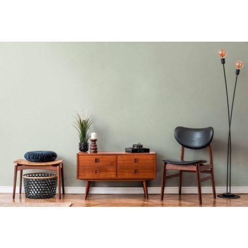 Elegancia és a természetes stílus ötvözete vászontextúrájú minta világoszöld tónus tapéta