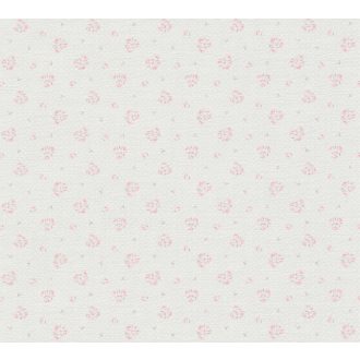   Finom káró/rombusz/kockás/ alapon kis bimbózó rózsák krém szürke és rózsaszín tónus tapéta