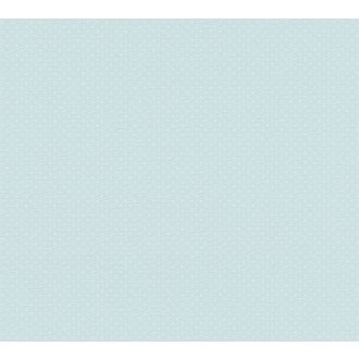   Apró pöttyös minta a romantika felől közelítve világoskék és fehér tónus tapéta