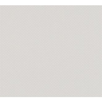   Apró pöttyös minta a romantika felől közelítve szürke és fehér tónus tapéta