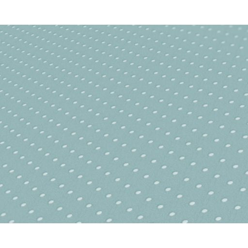 Apró pöttyös minta a romantika felől közelítve türkizkék/zöldeskék és fehér tónus tapéta
