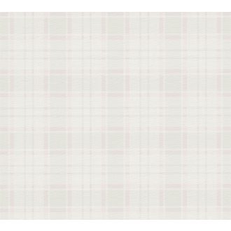   Skótkockás minta textil háttéren fehér zöld és rózsaszín tónus tapéta