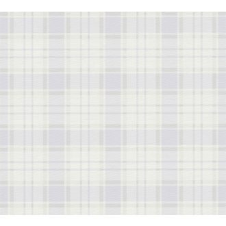   Skótkockás minta textil háttéren fehér szürke és kék tónus tapéta