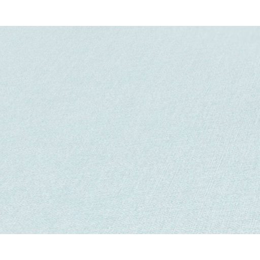 Vászonhatású egyszínű strukturált minta világoskék tónus tapéta