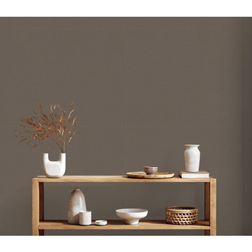 Finom textúrájú egyszínű minta sötétbarna/antracit tónus tapéta