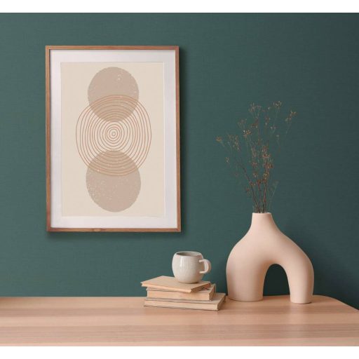 Finom textúrájú vászonhatású egyszínű minta zöld/sötétzöld tónus tapéta