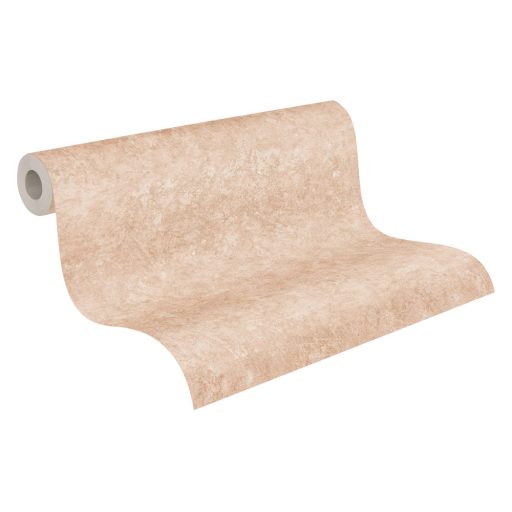 Strukturált egyszínű beton/vakolatminta bézs és barna tónus tapéta