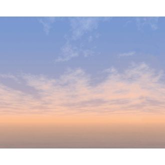   Fátyolfelhős égbolt - naplamente előtti természeti kép kék krém szürke és halvány vörös tónus falpanel
