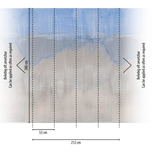 Absztrakt karcolt betonminta kék szürke és szürkésbézs tónus falpanel