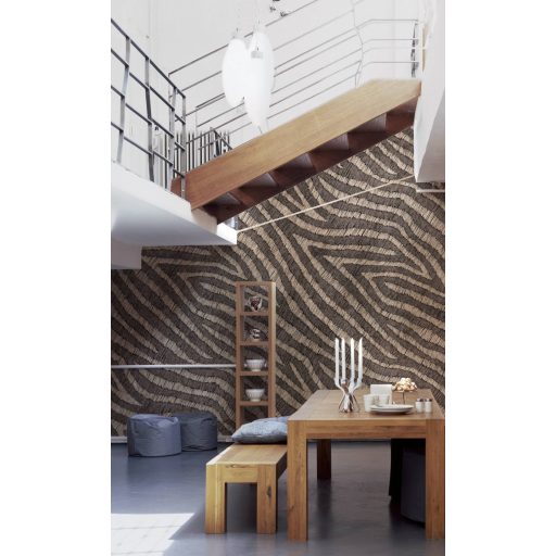 Ez állati! - micsoda pompás zebraszőr megjelenítés bézs és barna tónus falpanel