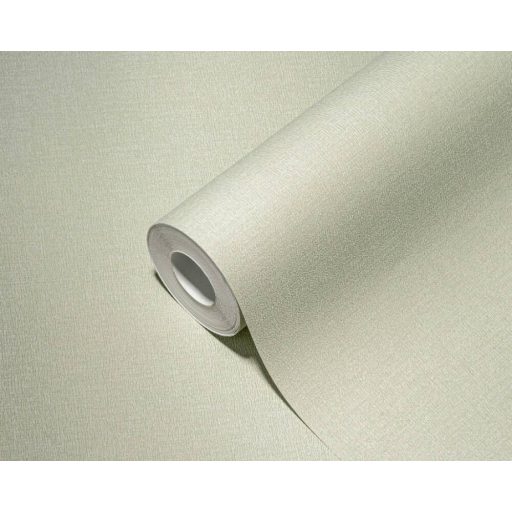Természetes textilhatású egyszínú strukturált minta világoszöld tónus tapéta